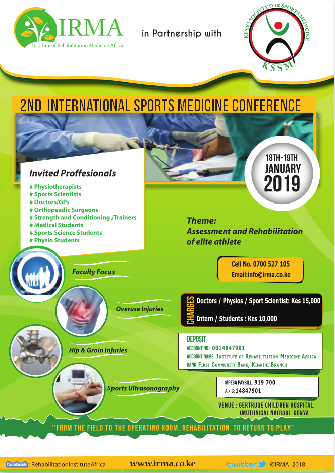 2ND INTERNATIONAL SPORTS MEDICINE CONFERENCE